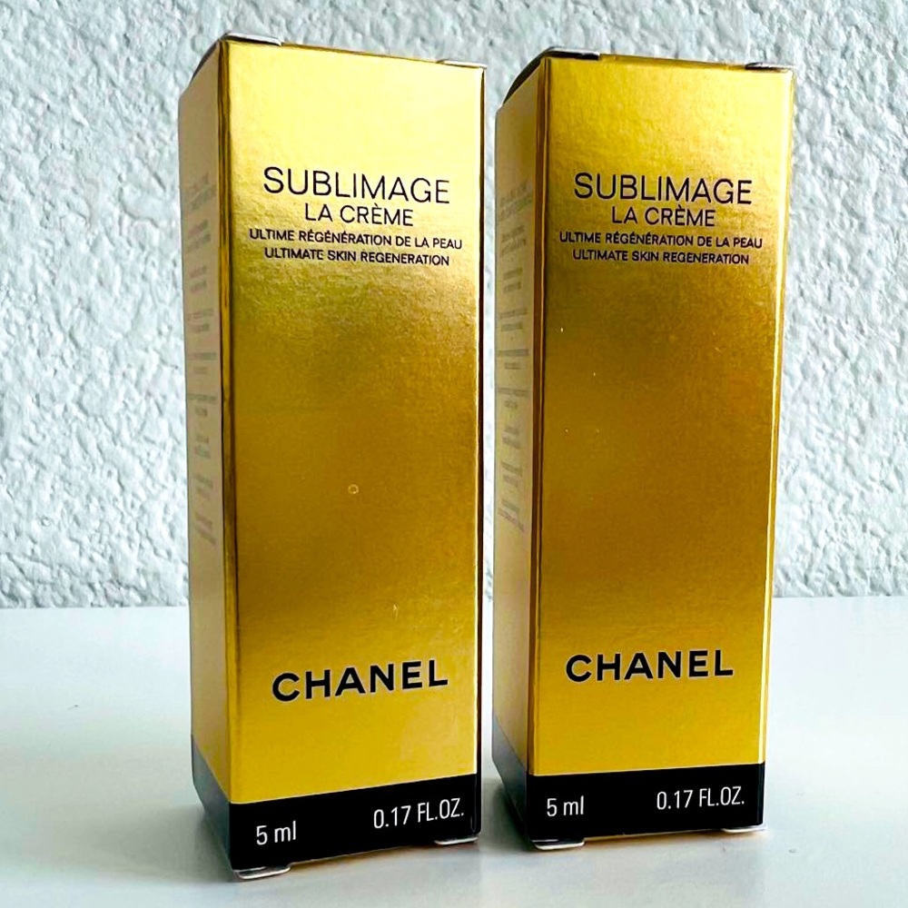 2x CHANEL Sublimage La Creme Moisturizer 5ml Travel Size